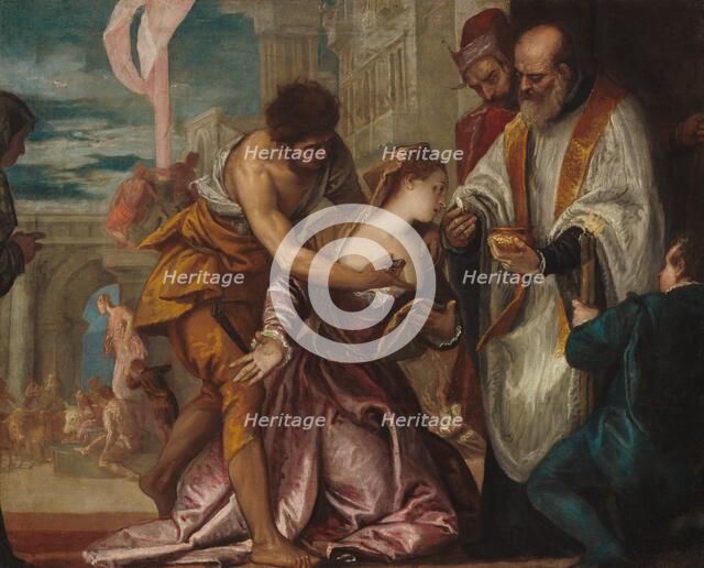 The Martyrdom and Last Communion of Saint Lucy, c. 1585/1586. Creator: Paolo Veronese.