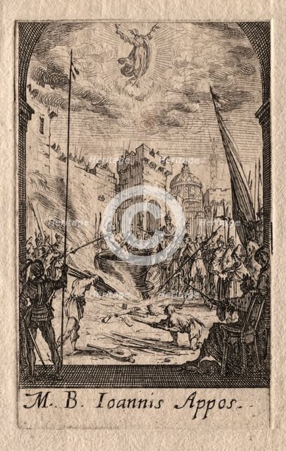 The Martyrdom of the Apostles: St. John the Evangelist. Creator: Jacques Callot (French, 1592-1635).