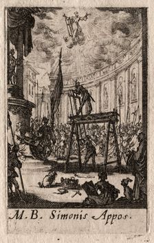 The Martyrdom of the Apostles: St. Simon. Creator: Jacques Callot (French, 1592-1635)