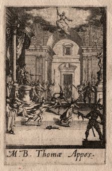 The Martyrdom of the Apostles: St. Thomas. Creator: Jacques Callot (French, 1592-1635)