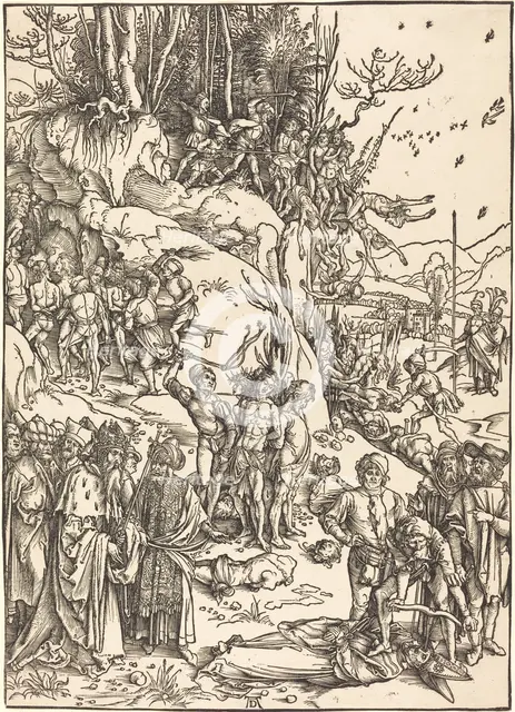 The Martyrdom of the Ten Thousand, c. 1496/1497. Creator: Albrecht Durer.
