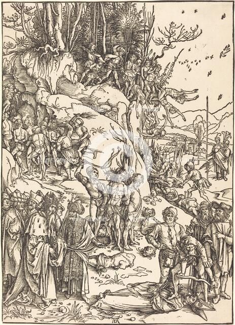 The Martyrdom of the Ten Thousand, c. 1496/1497. Creator: Albrecht Durer.