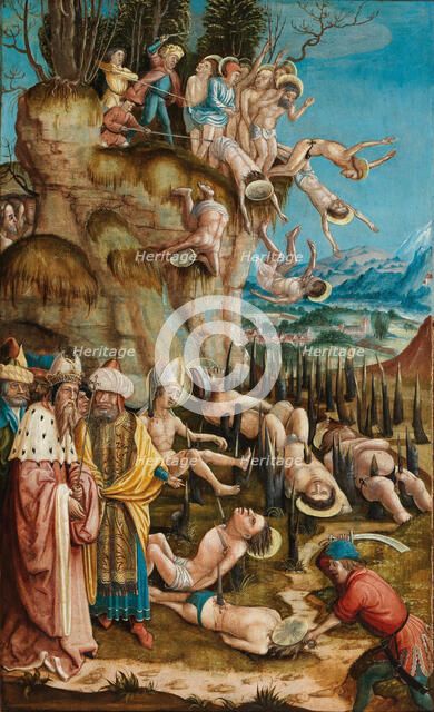 The Martyrdom of the Ten Thousand, c. 1520. Creator: South German master (16th century).