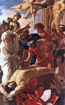 The Martyrdom of Erasme Saint 1624. Artist: Nicolas Poussin