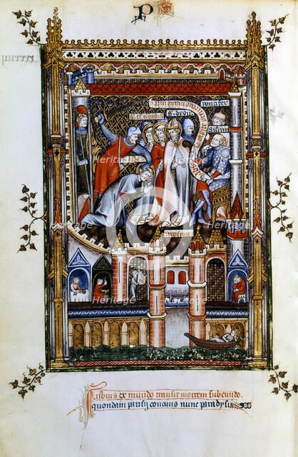 The martyrdom of Lisbius, 1317. Artist: Unknown