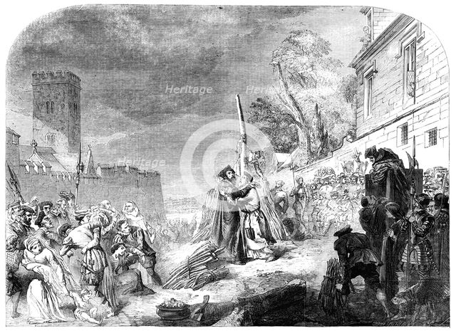 "The Martyrdom of Ridley and Latimer", painted by Sir George Hayter, M.A.S.L. - from the Exhibition  Creator: Harvey Orrin Smith.