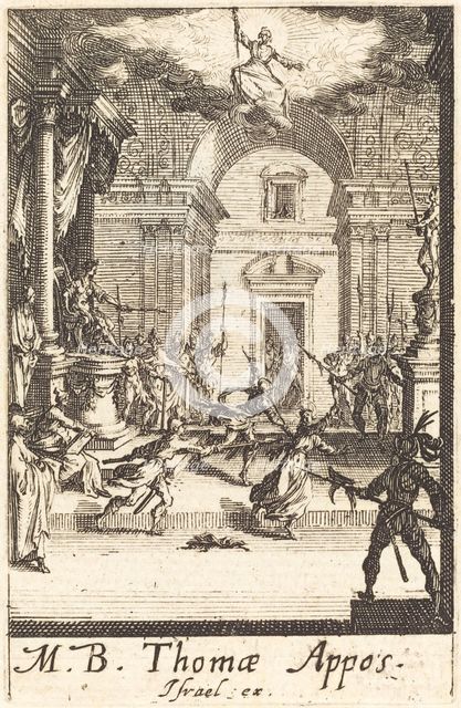 The Martyrdom of Saint Thomas, c. 1634/1635. Creator: Jacques Callot.