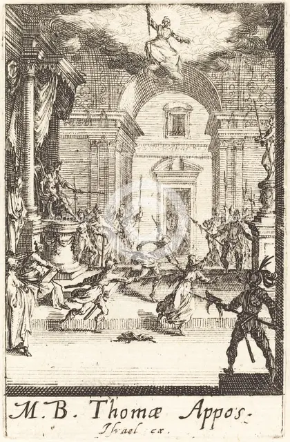 The Martyrdom of Saint Thomas, c. 1634/1635. Creator: Jacques Callot.