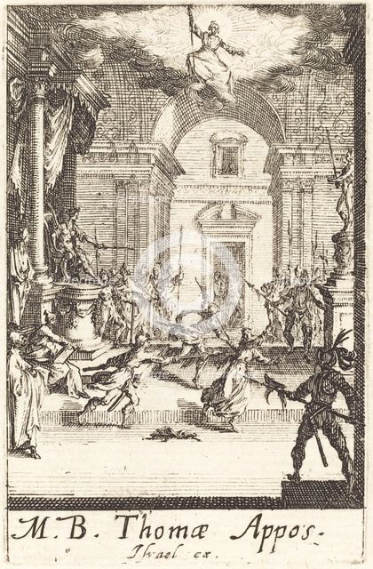The Martyrdom of Saint Thomas, c. 1634/1635. Creator: Jacques Callot.
