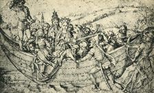 The Martyrdom of Saint Ursula and her companions, c1450, (1943). Creator: Martin Schongauer