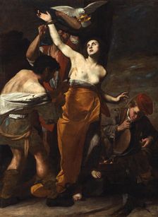 The Martyrdom of Saint Agatha, ca 1619. Creator: Stanzione, Massimo (ca. 1585-ca. 1658)