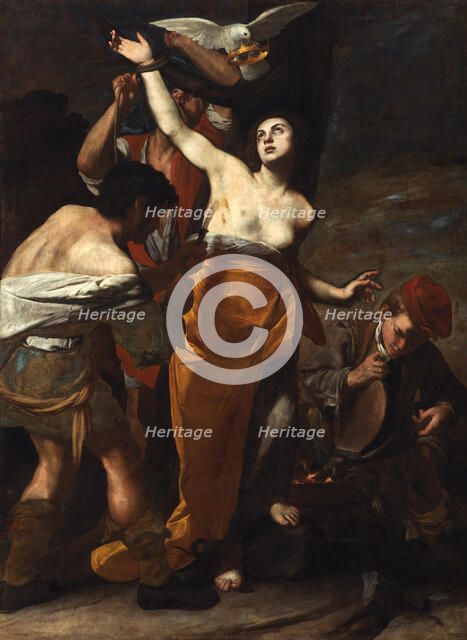 The Martyrdom of Saint Agatha, ca 1619. Creator: Stanzione, Massimo (ca. 1585-ca. 1658).
