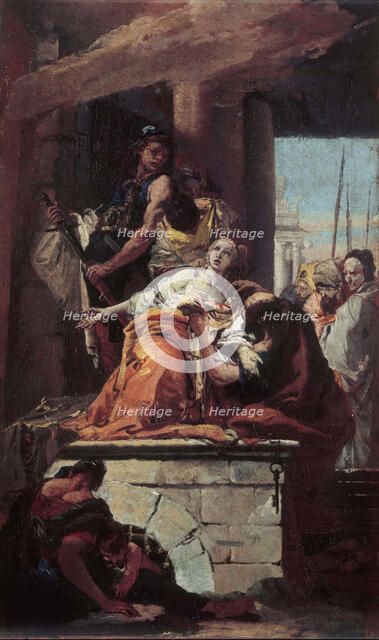 The Martyrdom of Saint Agatha, ca 1734. Creator: Tiepolo, Giambattista (1696-1770).