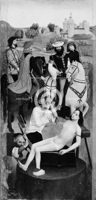 The Martyrdom of Saint Adrian; The Martyrdom of Two Saints, Possibly Ache and Acheul. Creator: Unknown.