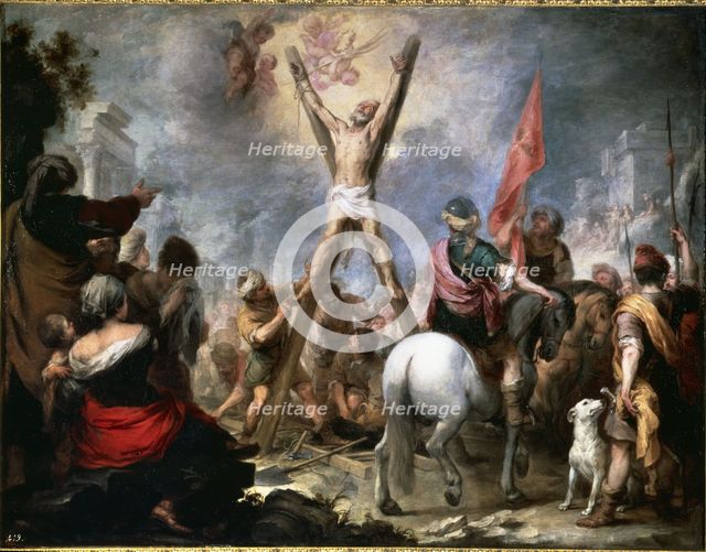 'The Martyrdom of Saint Andrew', 17th century. Creator: Murillo, Bartolomé Esteban (1618 - 1682).