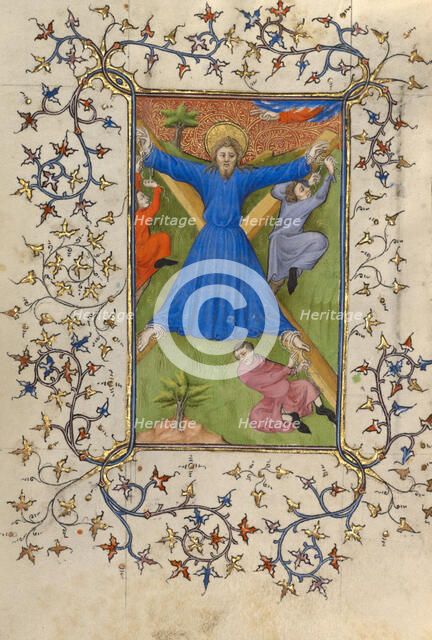 The Martyrdom of Saint Andrew; Book of Hours, about 1410. Creator: Unknown.