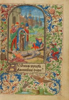 The Martyrdom of Saint Andrew; Prayer Book of Charles the Bold, 1469. Creator: Lieven van Lathem