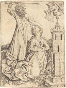 The Martyrdom of Saint Barbara, c. 1450. Creator: Master ES