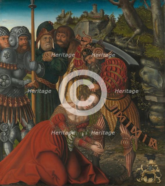 The Martyrdom of Saint Barbara, ca. 1510. Creator: Lucas Cranach the Elder.