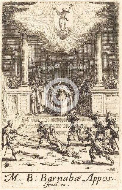 The Martyrdom of Saint Barnabas, c. 1634/1635. Creator: Jacques Callot.