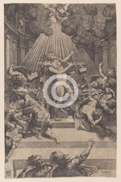 The Martyrdom of Saint Catherine, 1563. Creator: Mario Cartaro.