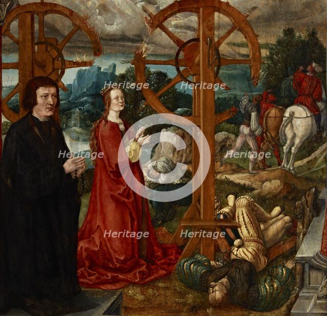 The Martyrdom of Saint Catherine, 1530s. Creator: Woensam, Anton (of Worms) (1492/1500-1541).