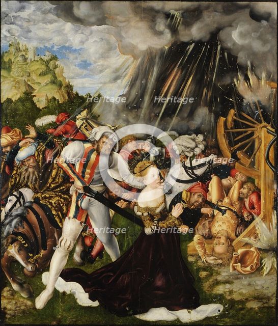 The Martyrdom of Saint Catherine. Artist: Cranach, Lucas, the Elder (1472-1553)