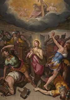 The Martyrdom of Saint Catherine (The Miracle of the Wheel), c1595-1605. Creator: Calvaert; Denys (ca 1540-1619)