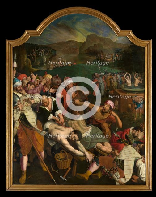 The Martyrdom of Saint Crispin and Saint Crispinian, c1570-1590s. Creator: Ambrosius Francken I.
