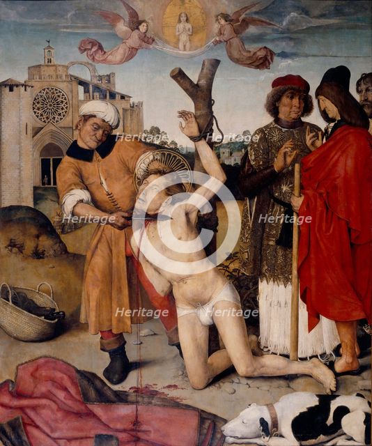 The Martyrdom of Saint Cucuphas. Artist: Bru, Aine (active 16th century)