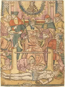 The Martyrdom of Saint Erasmus, 1480/1490. Creator: Unknown