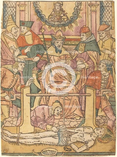 The Martyrdom of Saint Erasmus, 1480/1490. Creator: Unknown.