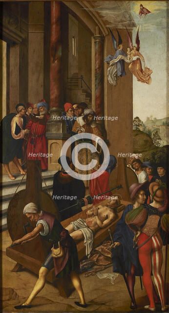 The Martyrdom of Saint Erasmus, 1500. Creator: Anonymous.