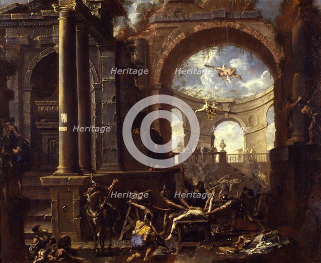 The Martyrdom of Saint Erasmus. Creator: Magnasco, Alessandro (1667-1749).