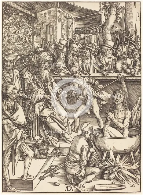 The Martyrdom of Saint John, probably c. 1496/1498. Creator: Albrecht Durer.