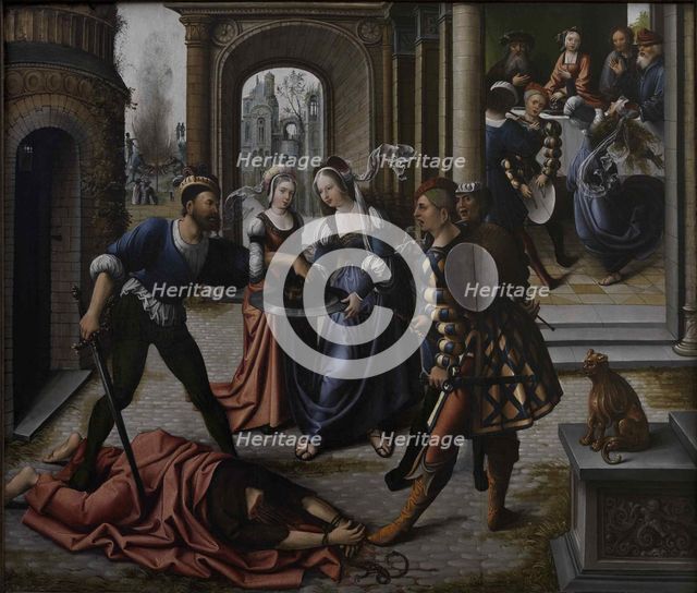 The Martyrdom of Saint John the Baptist, ca 1514. Creator: Orley, Bernaert, van (1488-1541).