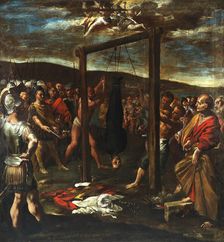The Martyrdom of Saint Joseph the Presbyter, ca 1640-1645. Creator: Lanfranco, Giovanni (1582-1647)