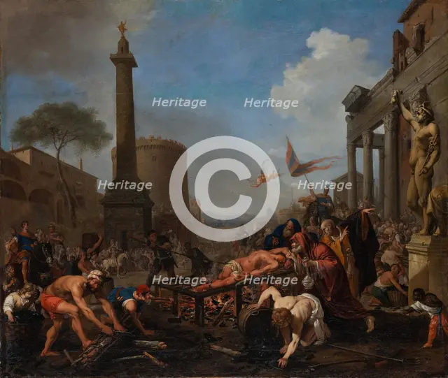 The Martyrdom of Saint Lawrence, 1647. Creator: Bartholomeus Breenbergh.