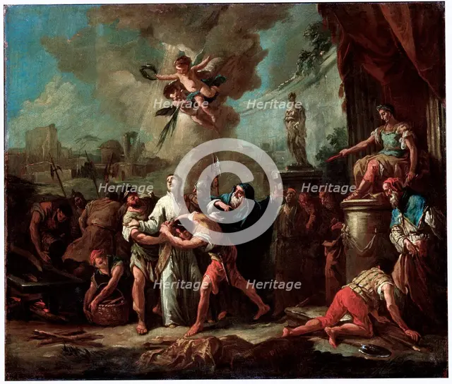 'The Martyrdom of Saint Lawrence', 18th century.  Artist: Gaspare Diziani