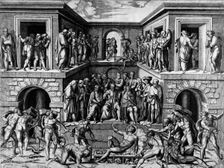 The Martyrdom of Saint Lawrence, c1520. Creators: Marcantonio Raimondi, Baccio Bandinelli