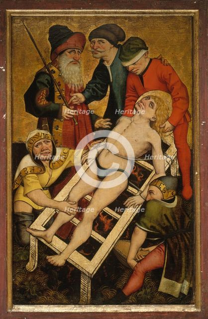 The Martyrdom of Saint Lawrence; (reverse) Giving Drink to the Thirsty. Creator: Master of Alkmaar.