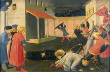 The Martyrdom of Saint Mark (Predella of the Tabernacle of the Linaioli) , ca. 1433. Creator: Angelico, Fra Giovanni, da Fiesole (ca. 1400-1455)