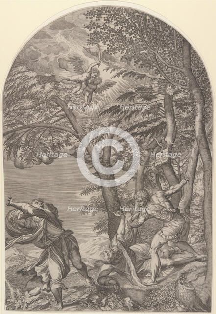 The Martyrdom of Saint Peter, ca. 1560. Creator: Martino Rota.