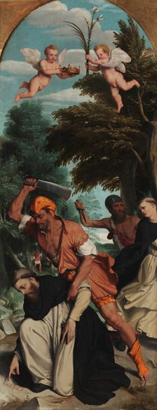 The Martyrdom of Saint Peter of Verona, 1555-1559. Creator: Moroni, Giovan Battista (1520/25-1578)