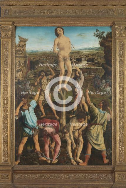 The Martyrdom of Saint Sebastian, 1475. Artist: Pollaiuolo, Antonio (ca 1431-1498)