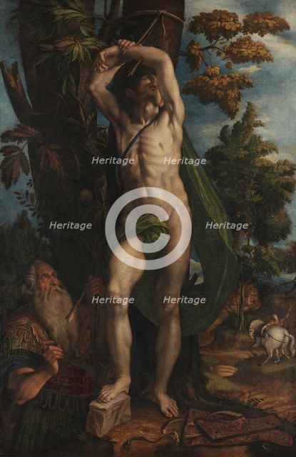 The Martyrdom of Saint Sebastian, 1575. Creator: Campi, Antonio (c. 1522-1587).