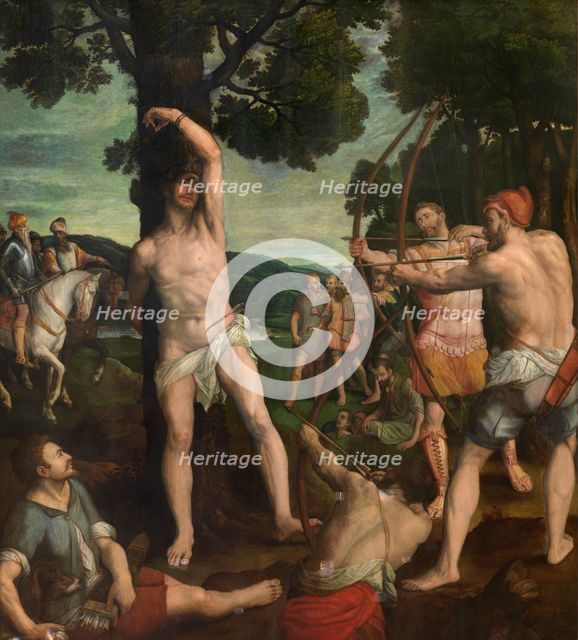 The Martyrdom of Saint Sebastian, 1575. Creator: Coxcie (Coxie), Michiel (1499-1592).