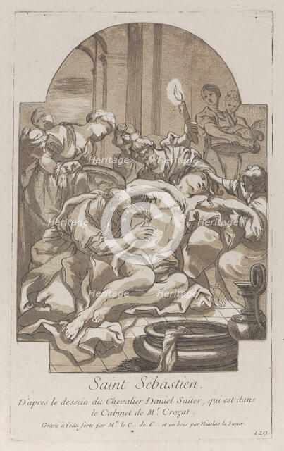The martyrdom of Saint Sebastian, ca. 1729. Creator: Caylus, Anne-Claude-Philippe de.