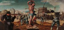 The Martyrdom of Saint Sebastian. Creator: Lopes, Gregório (c. 1490-1550)