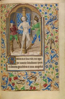 The Martyrdom of Saint Sebastian; Book of Hours, about 1466-1470. Creator: Master of Jacques of Luxembourg